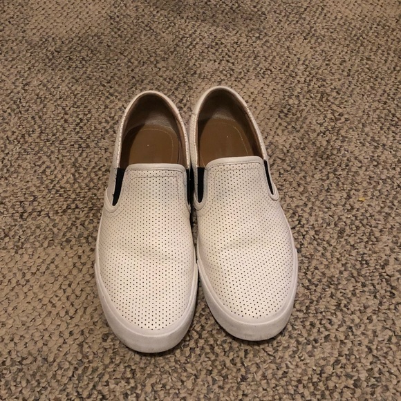 Coach white slip on shoes Clearance